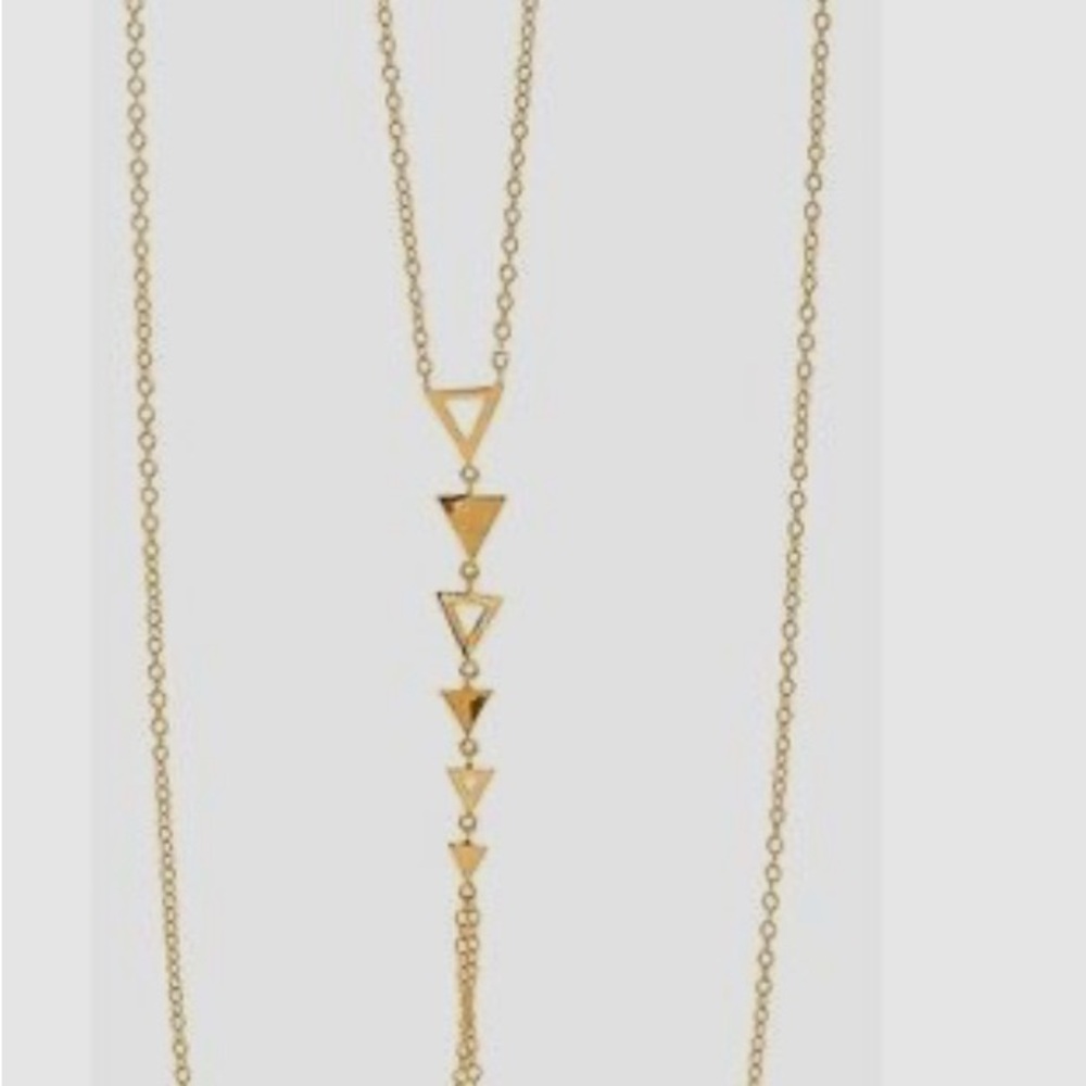 Gorjana Gold Triangle Pendant Body Chain